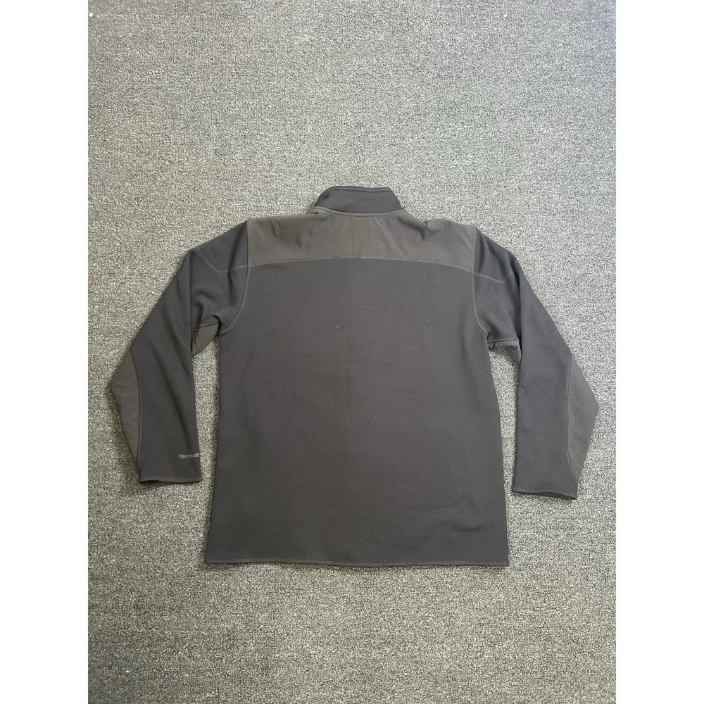 The North Face TKA Stealth Full Zip Fleece Jacket Black Mens Size XL Outdoors‎
